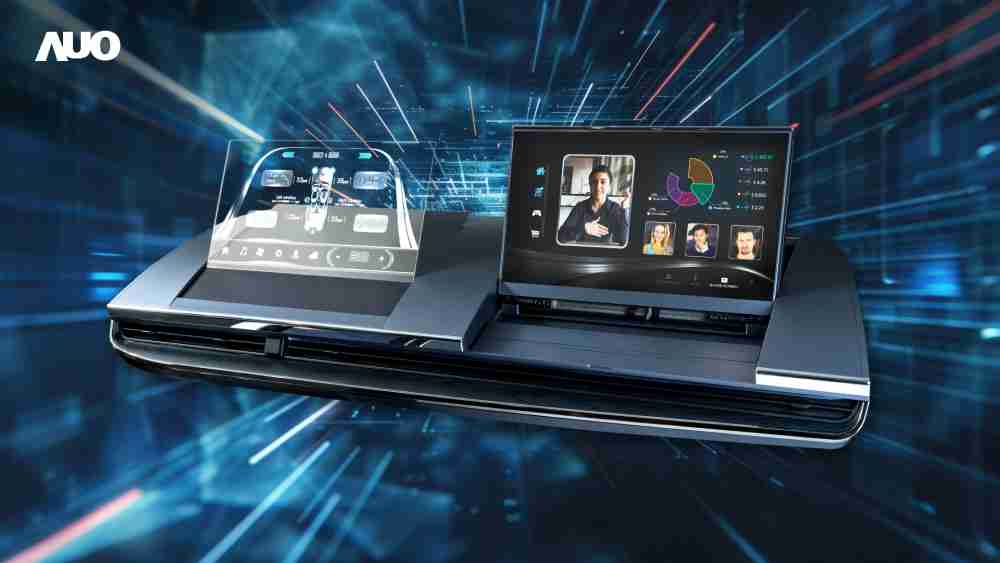 28国际Micro LED Display HMI解决方案打造透明Micro LED前座仪表，，呈现信息并保留驾驶视野开阔；亦为副驾驶座乘客打造收放自如的Micro LED屏幕，，，，在不影响显示质量的前提于显示区内建镜头，，，让用户能与视讯对象直接眼神接触，，提供绝佳的双向沟通体验