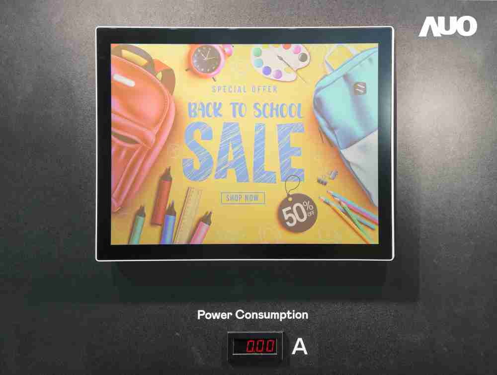 28国际展示胆固醇液晶超低耗能户外全彩显示器，，，，ChLC（胆固醇液晶）以双稳态技术使静态显示零功耗，，，具省电、、、高彩度、、环保的特性，，，还整合软硬件系统解决方案，，可透过单一云端平台管理